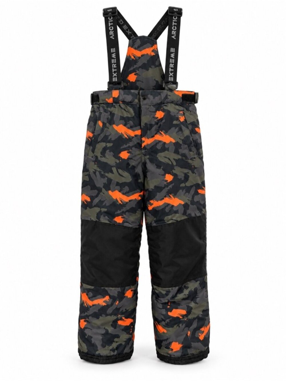 Arctic Squad Extreme Kids Large 10 12 Camo Insulated Snow Ski Pants Bib Overalls